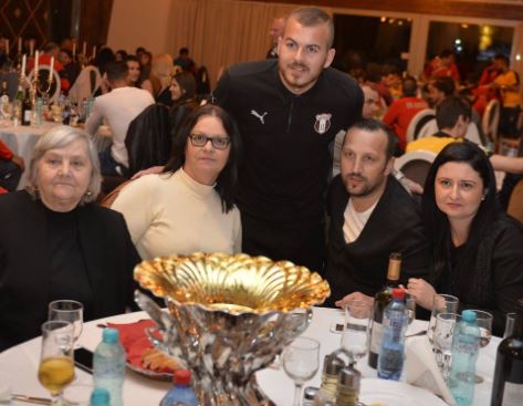 Denis Alibec with his family